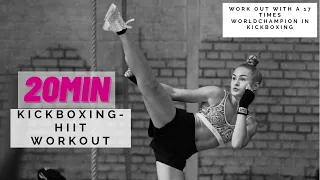 Kickboxing HIIT workout // No equipment // + Warm up & Cool down💪🏽