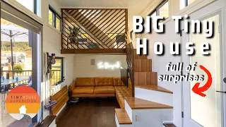 Couple's STUNNING Tiny House! Ditched NYC rent for simple living