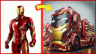 AVENGERS but FIRE TRUKS 🚒 VENGERS 🤩 ALL CHARACTERS ( MARVEL & DC ) 2024