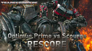 Optimus Prime vs Scourge Final Fight (RESCORE w/ Forest Battle and Battle Theme)