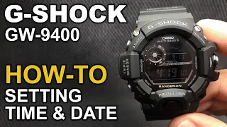 Gshock GW-9400 Rangeman - Watch Setting Tutorial