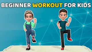 EASY FULL BODY WORKOUT FOR BEGINNERS - KIDS WORKOUT AT HOME