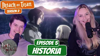 CHRISTA’S TRUE NAME! | Attack on Titan Season 2 Reaction with my Girlfriend | Ep 5, "Historia"