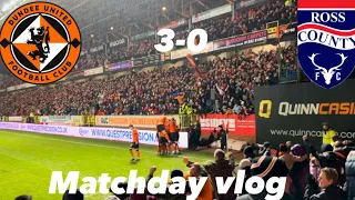 Relegation 6 pointer | Dundee United 3-0 Ross County | Matchday vlog |