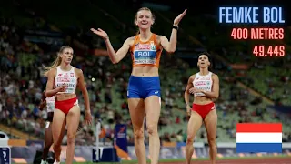 Femke Bol🔥49.44s I 400m European Championships Munich 2022