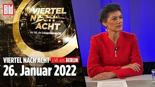 🔴  Viertel nach Acht – 26. Januar 2022 | u.a. mit Sahra Wagenknecht LIVE REPLAY