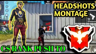 Free Fire Headshots Montage 😍😍 Video | Free Fire CS Rank Push | Best Dragshots 🔥🔥 In CS Rank |