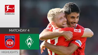 1st Bundesliga Win! | 1. FC Heidenheim - SV Werder Bremen 4-2 | Highlights | MD 4 – Bundesliga 23/24