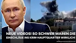 PUTINS KRIEG: Videos veröffentlicht! So schwer waren Einschläge ins Russen-Hauptquartier wirklich