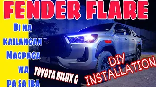 TOYOTA HILUX G FENDER FLARE INSTALLATIONS