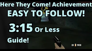 Goldeneye 007 Statue Secret Agent 3:15 Or Less | Here They Come! Achievement Xbox | EASY GUIDE!