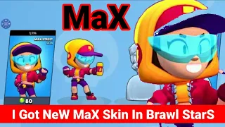 I Got New Skin Of MAX Brawler | Gameplay on brawl Star