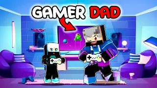 Living with a PRO GAMER DAD in Minecraft (Hindi)