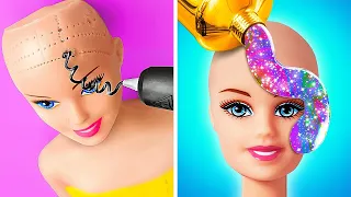 Novo e incrível penteado para boneca - Maquiagem de moda para bonecas por La La Life Gold