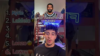 THE MOST OVERRATED NBA PLAYERS STILL PLAYING📈 #nba #kyrieirving #lameloball #lonzoball #jamorant