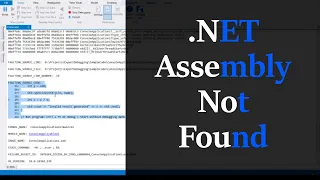 Where is my .NET Assembly ? What to do when its not found using WinDBG !
