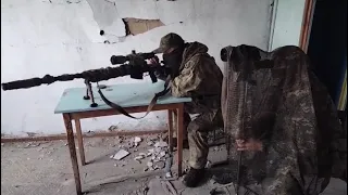 Russian Sniper in Action - Ukraine | Actual War Footage | Real Sniper