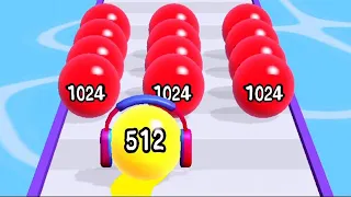 Rolling Ball Games 2048 - All Levels Gameplay Walkthrough Android, iOS MAX LEVELS!!!