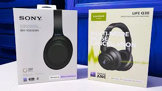 Sony WH-1000XM4 VS SoundCore Life Q30 🔥 COMPARATIVA en español | ¿Merece la pena pagar más? 🤔