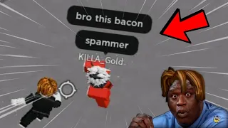 "bro this bacon spammer" | The Strongest Battlegrounds | ROBLOX