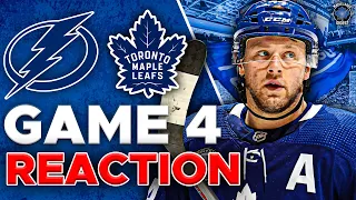 Maple Leafs vs Tampa Bay Lightning Game 4 LIVE Post Game Reaction | Round 1 REACTION