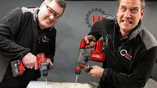 Milwaukee SDS vs Milwaukee Hammer Drill!