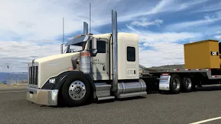 Kenworth T800 - (Hauling Massive CAT Generator) - American Truck Simulator