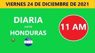 Diaria 11 am honduras loto costa rica La Nica hoy viernes 24 de diciembre de 2021 loto tiempos hoy