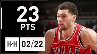 Zach LaVine Full Highlights Bulls vs 76ers (2018.02.22) - 23 Points!