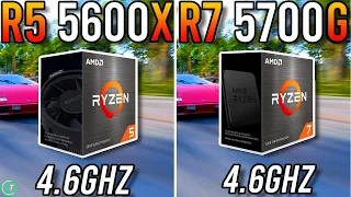 Ryzen 5 5600X vs Ryzen 7 5700G - Tested in 2023