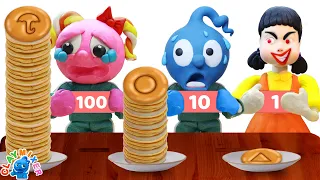Squid Game Parody | Trying The SQUID GAME Honeycomb Candy Challenge | Clay Mixer Friends