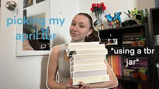 picking my april tbr 🌧️🌷 using a tbr jar!!