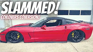 The best way to lower Your Corvette Full Coilovers Conversion!