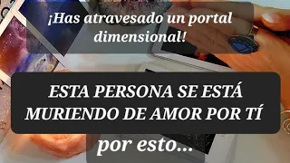 Esta persona muere de amor por tí!Tú has removido todo en su cabeza!! Estáis en otra dimensión🔮