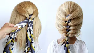 Easy Braid HAIR HACK using Scarf