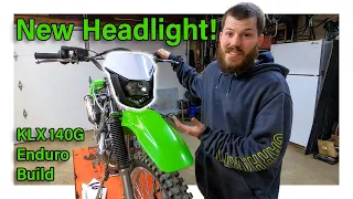 Tusk Enduro Kit and Polisport Headlight Install | KLX 140G Build Series Part 2 | JB ADV