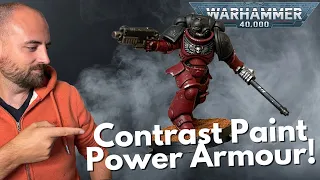 How to Contrast Paint Space Marines using a Flesh Tearers scheme!