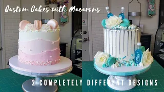 How to Make GORGEOUS Custom Cakes with Macarons | Cake Decorating Tutorial