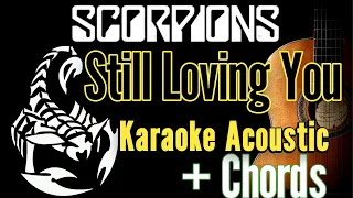 Scorpions - Still Loving You (Karaoke Acoustic Guitar and Easy Chords)#karaoke #lyrics #chords