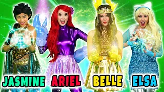 ELSA ARIEL BELLE MAGIC SUPER POWERS. WITH JASMINE, GENIE AND JAFAR. Totally TV Parody.