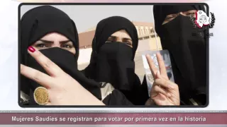 Mujeres saudíes se registran para votar por primera vez en la historia