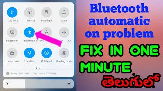How to solved automatically turn on problem | Bluetooth automatically turn on problem in telugu