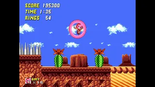 Sonic The Hedgehog 2 Pink Edition 2022 Update Sand Shower Zone 2 (Amy Rose)