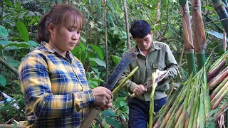 Repair the roof of the old shack, Dig sweet potatoes, Harvest bamboo shoots, Luu Linh