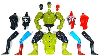 Merakit Mainan Hulk Smash, Spiderman dan Miles Morales   . Avengers Superhero Toys