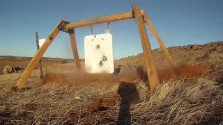 50 BMG on heavy steel at 600 yards