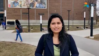 Meet Nisha, a student at the University of Windsor, Canada