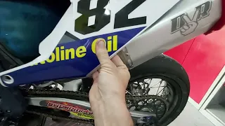 how to fit dvr stereo pipes to the 2023 husqvarna fs450 supermoto