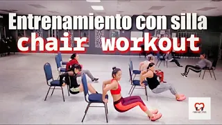 Chair workout / entrenamiento con silla / Cardio Dance Fitness