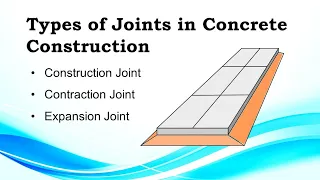 Types of Joints in Concrete | What is Construction Joints in Concrete |